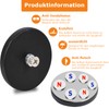Strong Rubber Coated Mounting Magnets, 100LBS Anti-Scratch Mounting Magnets, Rubber