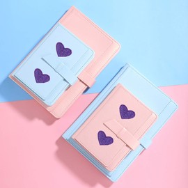 OLIREXD 40 Pcs Cute Fabric Mini Heart Patches, Iron-On Love Heart Embroidered Patch, Sew On Patch DIY Clothing Craft Decoration Accessories, Repair Decorations (Purple)