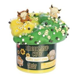 Aurora® Toys Gooey Poppy Slime Co.™ Highland Cow Slime Toy - Sensory Stimulation - Safe Messy Play - Green 11.3 oz