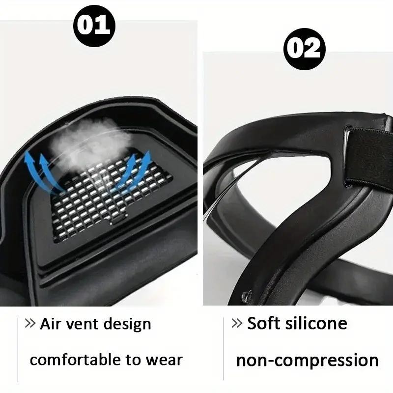 Adjustable Full Coverage Face Shield - 1pc Transparent Plastic Protective