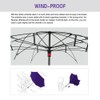 SIEPASA Spar. Saa Double Layer Inverted Umbrella with C-Shaped Handle,
