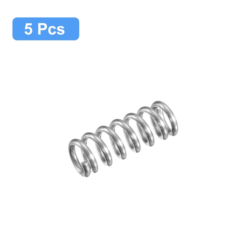 QUARKZMAN Pack of 5 Compression Spring 304 Stainless Steel Spring