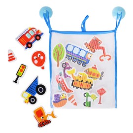 Buddy & Barney , Things That Go Transport Bath Stickers, Bath Time Fun for Kids, Preschoolers BB088