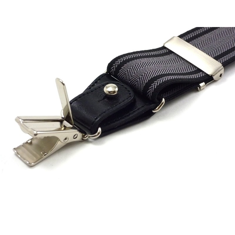 Peace Kobo Suspenders 2-Way 1.4 inches (35 mm) Herringbone Pattern,