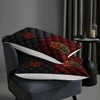 AILONEN Black and Red Comforter Set,King and Queen Printed Crown