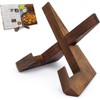 [KASSAI] Wooden Book Stand, X-Shaped (Brown)