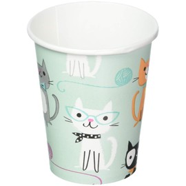 Creative Converting Purr-Fect Party Paper Cups Party Supplies, Multicolor, 9 oz