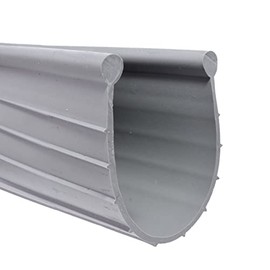 Garage Door Weather Stripping – Round Bead - Gray (18')