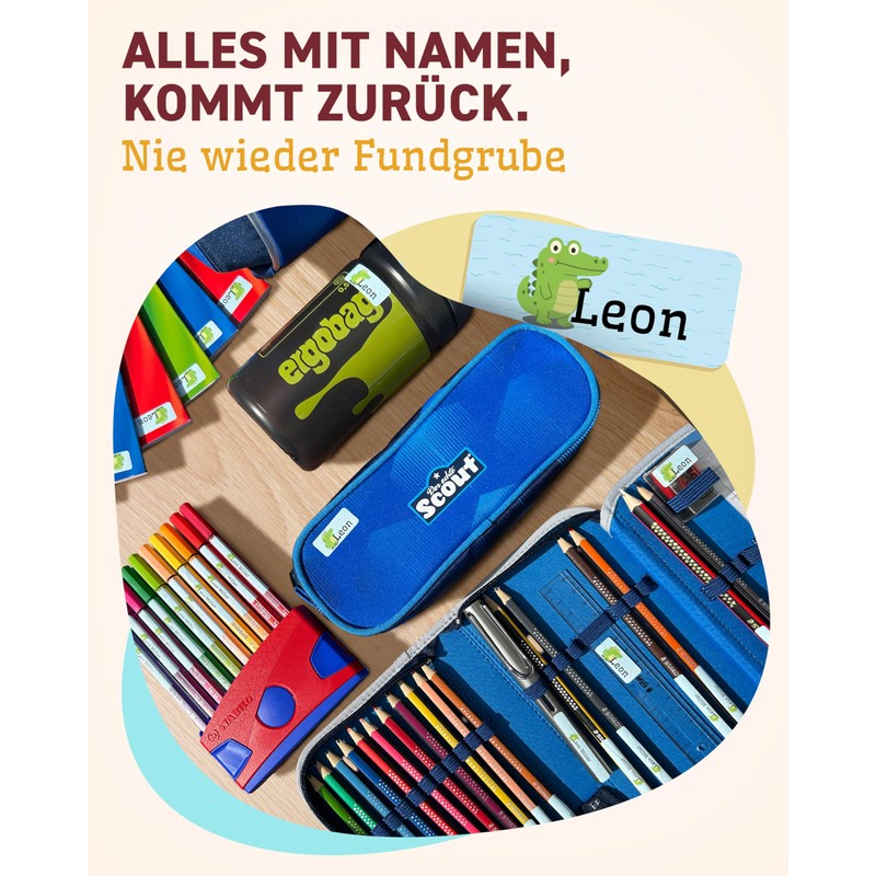 Children's name sticker (clothing)