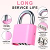 DELSWIN 4-Digit Combination Lock Outdoor Padlock - Heavy Duty Locker