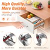 REGUDA Drawer Slides Ball Bearing 3 Folds Full Extension Side