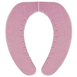 Sanko KV-58 Toilet Seat Cover, Non-Slip, Fluffy, 0.2 inches (6 mm), Rose (Made in Japan, Deodorizing, Washable)