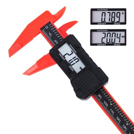 UNIPEC 6" Digital Caliper – Measuring Tool with LCD Display, Inch/MM Conversion, Auto-Off, Accurate ABS Body Electronic Caliper for DIY, Woodworking, Metal & Crafts