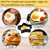 Egg Rings Stainless Steel 2 Pieces Egg Mould Fried Egg