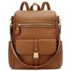 KKXIU Backpack Purse for Women - PU Leather Ladies Backpack