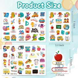Back to School Stickers Decorations - 369 PCS First Day of School Sticker, Self-Adhesive Welcome Back to Schools Sticker Label Decal for Teacher Rewards for Back to Schools Classroom Gifts