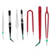 ANKROYU Q195 PVC 7PCS Work Tweezers, Anti Static Multi Purpose