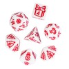 HDdais Christmas Dice 7-Die Polyhedral DND Dice with Christmas Tree