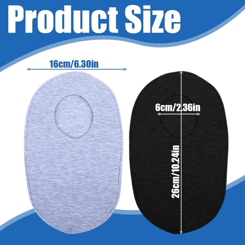 MIRKUZI Ostomy Bag Covers 2 Piece Ostomy Bag Set Ostomy