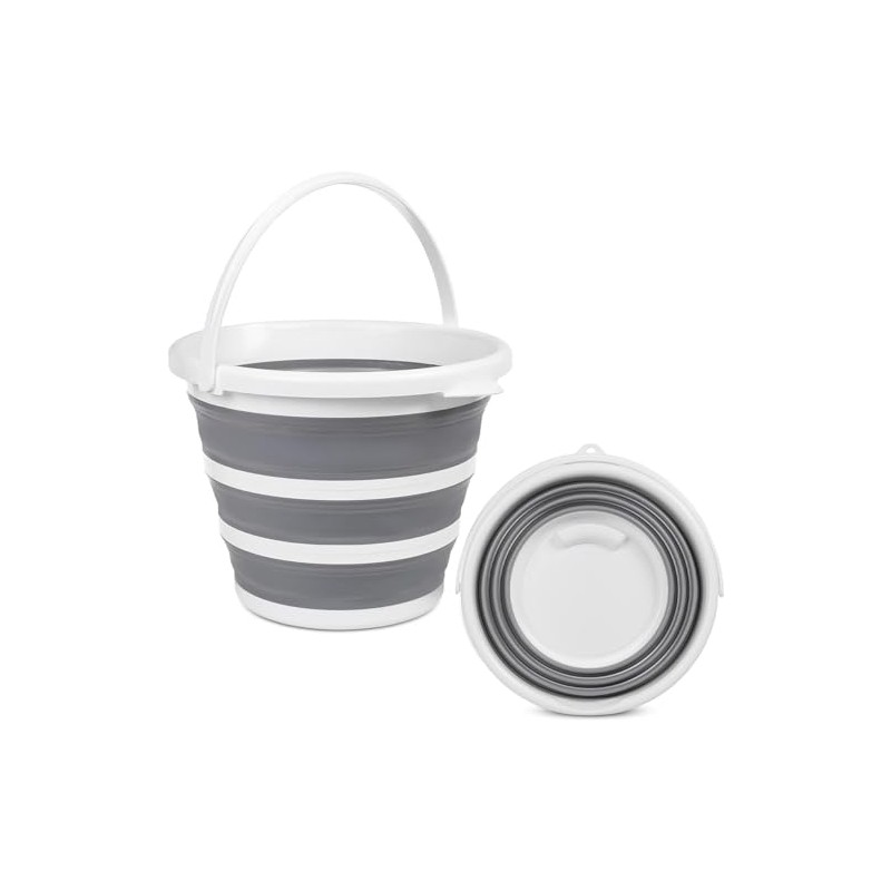OLPRO 10L Collapsible Folding Bucket, 32cm Diamater, Packs Down to