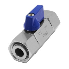 Beduan Stainless Ball Valve 1/2 NPT Female Swivel Thread Shut-Off Valve