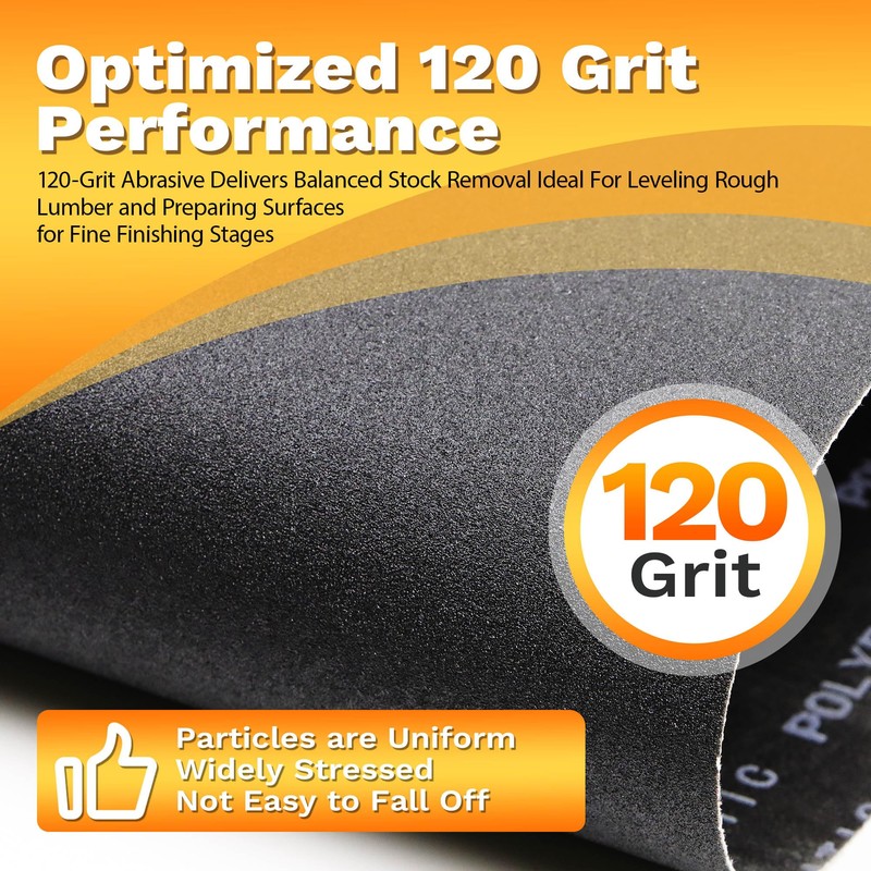 UKIAF 16-1/4 x 43-1/2 Inch 120 Grit Silicone Carbide Drum