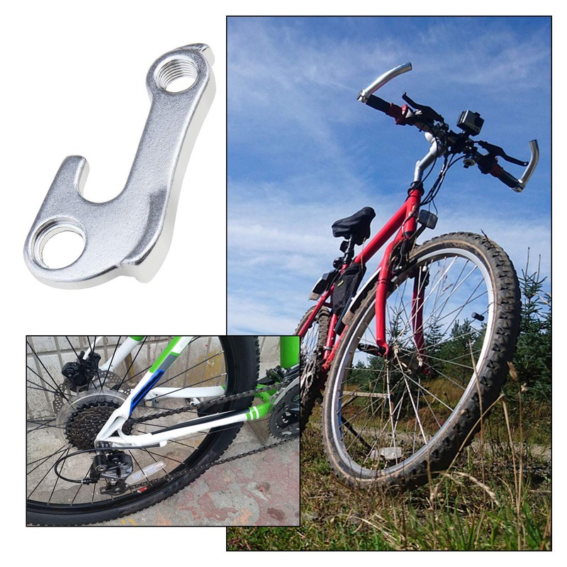 YINETTECH 2 Pcs Aluminum Alloy Mountain Bike Derailleur Hanger