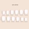24Pc French Red Handmade Nail Art Patch - Short Duckbill