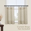 Boho Farmhouse - Cortinas de lino beige de pequeño nivel