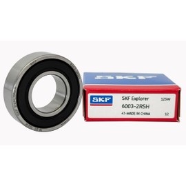 2PACK SKF 6003-2RSH 6003-2RS 17X35X10MM Double Rubber Seal Bearings Pressed Steel Cage Deep Groove Ball Bearings