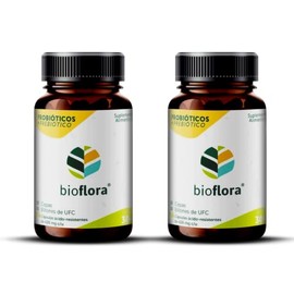 Bioflora 2 PACK Probióticos y Prebióticos en Cápsulas (70 cápsulas de 426 mg)