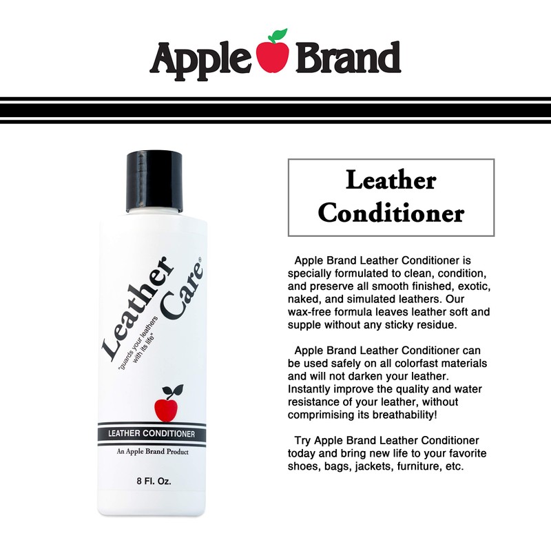 Apple Leather Care Leather Conditioner 8oz Bottle