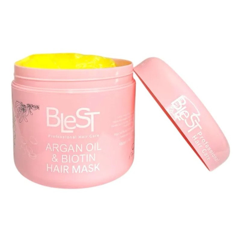 Mascarilla Capilar De Aceite De Argán Y Biotina Blest 500ml