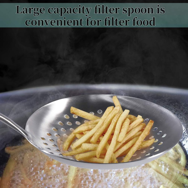 Newness Slotted Spoon, [Rustproof, Integral Forming, Durable] 304 Stainless Steel