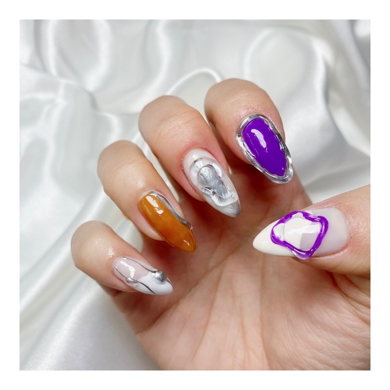 MunNail Unique Nail Tip - Round / MunNail 유니크 네일팁