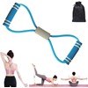 Liahelianx 8-Shaped Resistance Band with Handles-Adjustable Elastic Pull Rope for Full Body Workout,Portable Home Gym Equipment with Dual Grips for Strength Training,Yoga,Chest Expansion (Blue)
