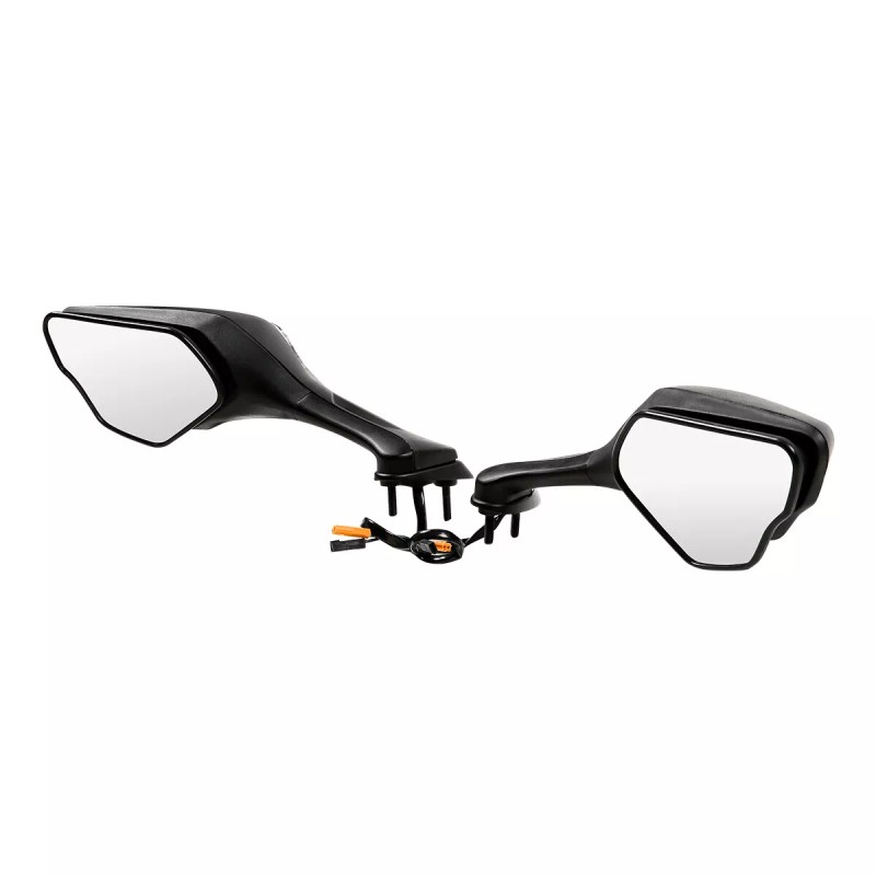 TCMT Rear View Mirrors LED Turn Signals Fit For Honda