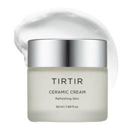 TIRTIR TIRTIR Ceramic Cream | Deep moisturizer for Glass Skin, Polyglutamic acid, Centella Asiatica Extract, Strong skin barrier, Lightweight, Mild, Nature derived ingredients, Dry skin, Korean skincare