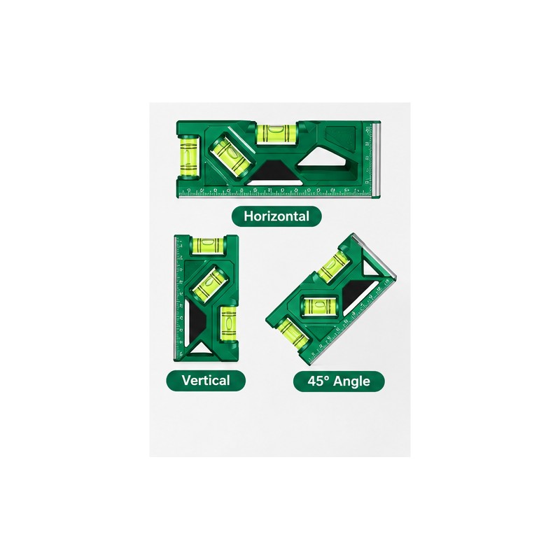 Mini Magnetic Pocket Level for Home & DIY – 3-Angle