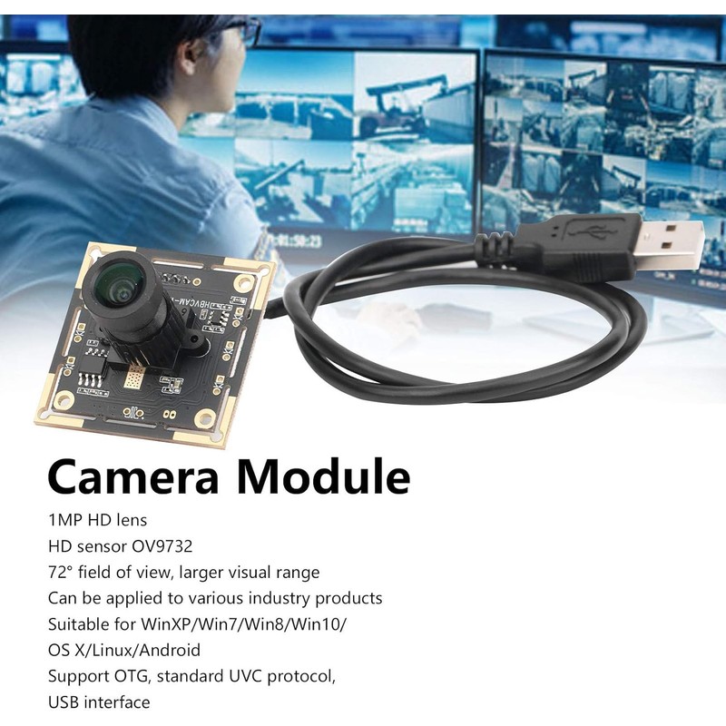 USB Camera Module 1MP Pixel OV9732 Light-sensitive Chip USB2.0 Camera