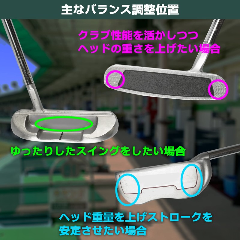 Tabata(タバタ) ゴルフ 鉛 テープ ゴルフメンテナンス用品 ウエイトバランスプレート 2.5g GV0623