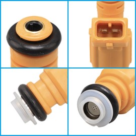 YOUYIA 0280155710 - Juego de 6 inyectores de combustible compatibles con Wrangler1991-1998, Cherokee XJ 1989-1998, Grand Cherokee 1993-1998, Comanche 1987-1992, 4.0L reemplaza 0280155700