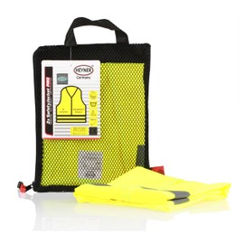 HEYNER® High Visibility Vest Set of 2 with Certificate Yellow XL, neon yellow