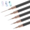 5PCS Nail Art Brushes Set - Thin Liner Nail Art