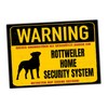 Rottweiler Dog Sign Warning Security System Door Sign Fun