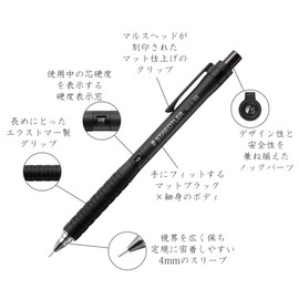 STAEDTLER Mechanical Pencil, 0.5mm, Drafting Mechanical Pencil, Black, 925 15-05