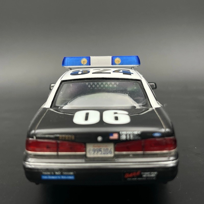 LED-Compatible Lightbar 1/24 1/25 Blue Whelen 80H 90H 8000 Lightbar