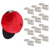 Modern JP Metal Adhesive Hat Hooks for Wall (12-Pack) -