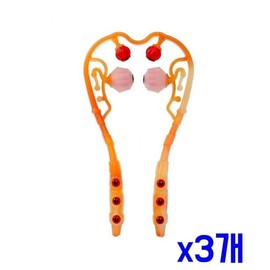 Self-neck multipurpose acupressure ball massager (orange) x3