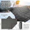 HunnmingRe Upgraded Hooded Down Camping Blanket Waterproof 650 Fill Puffy